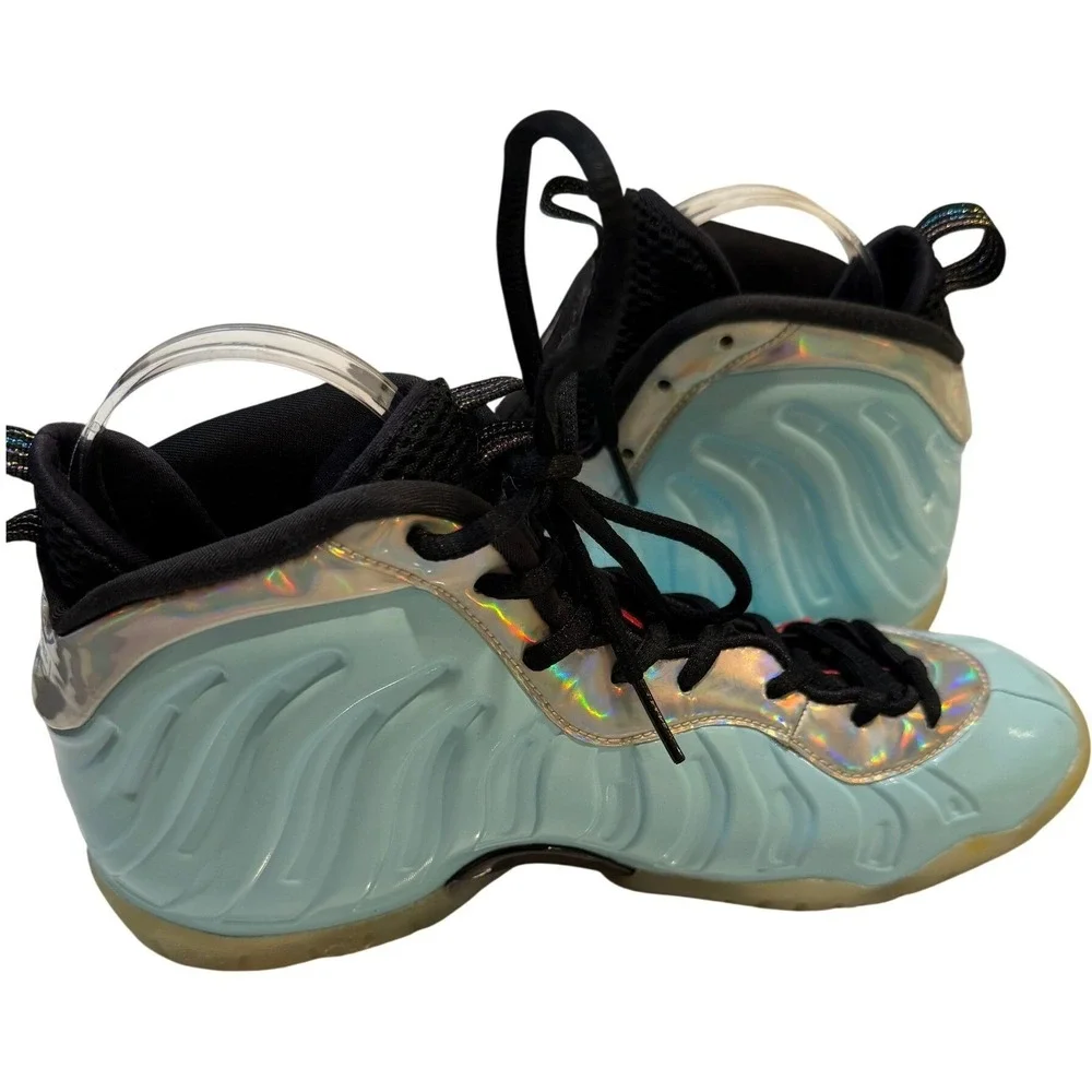Nike‎ Air Foamposite One Ice Blue Metallic Holographic Basketball Shoes